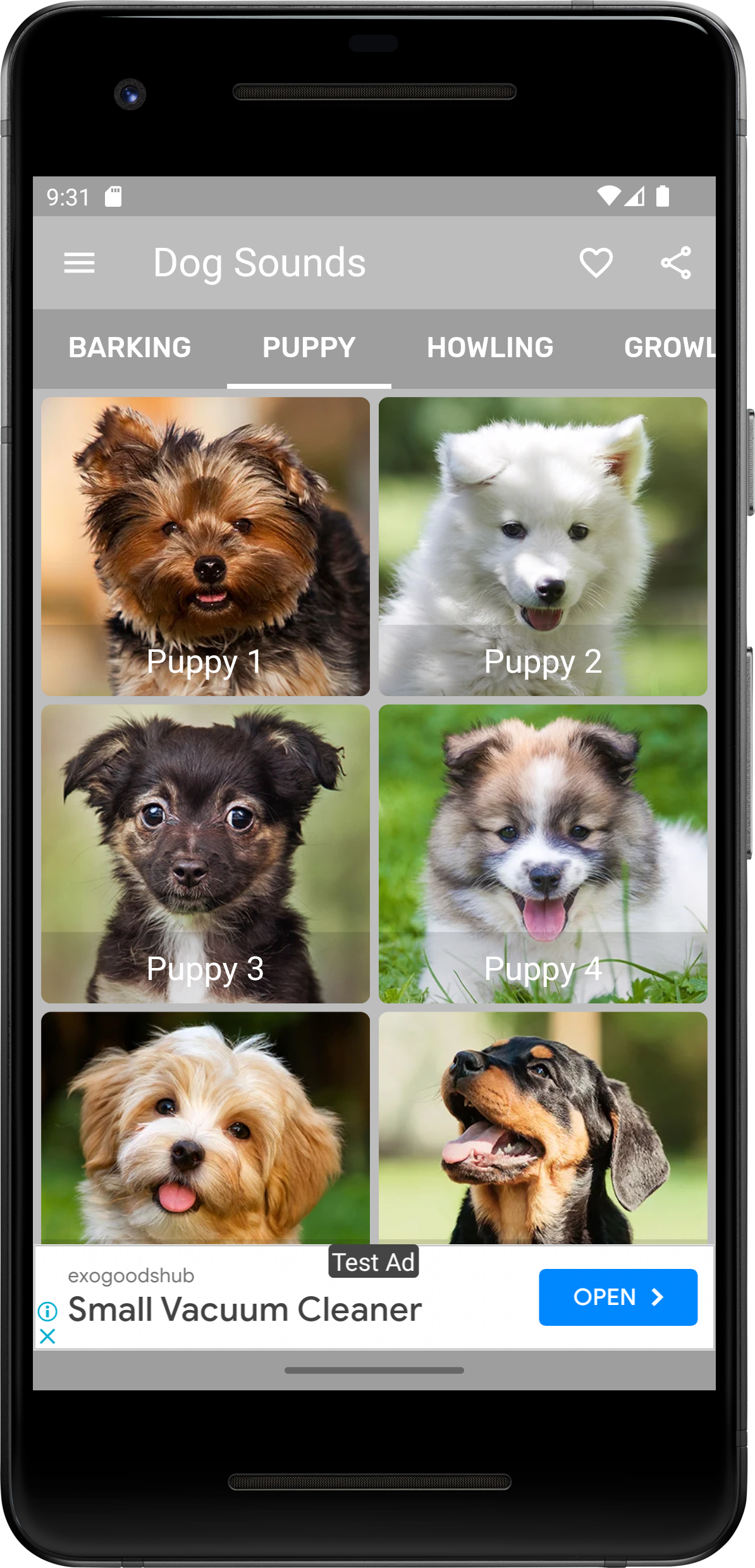 Dog Sounds Screenshot2