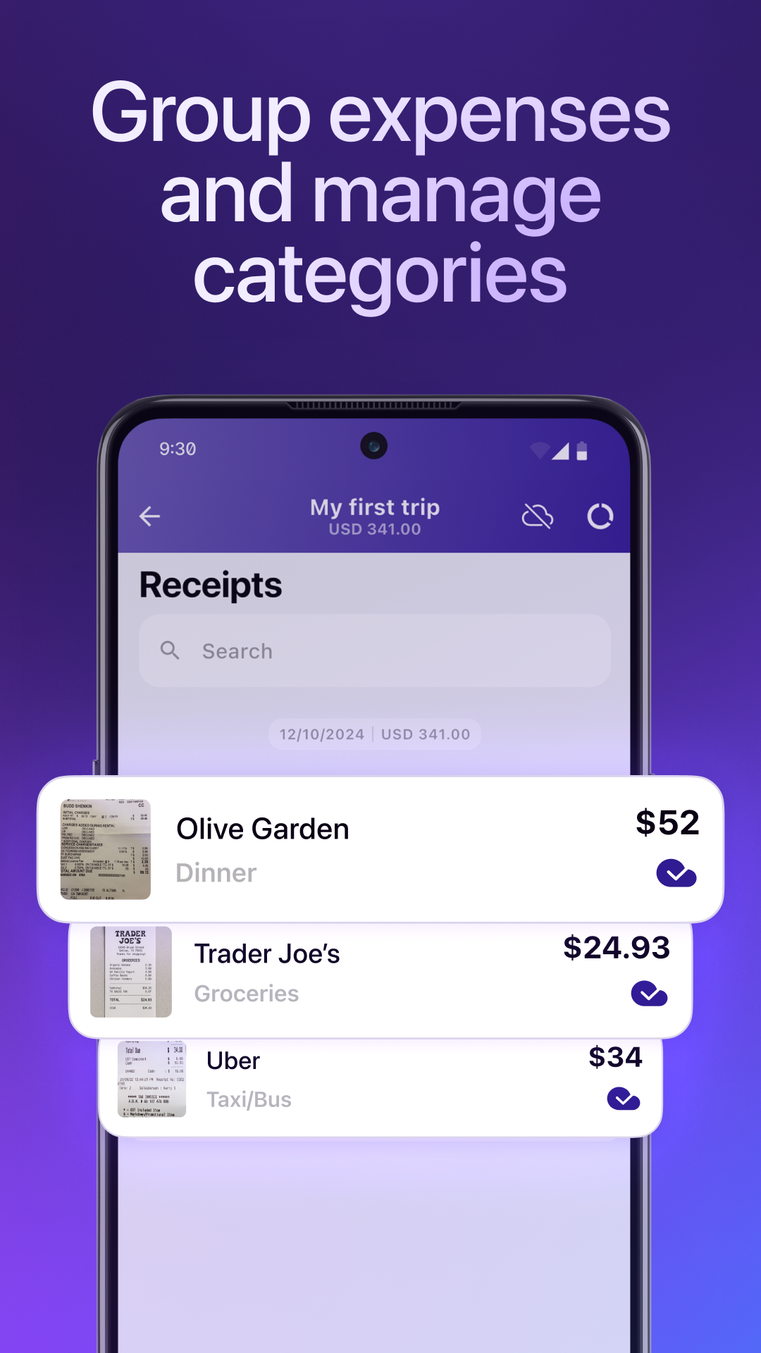 Smart Receipts Screenshot2