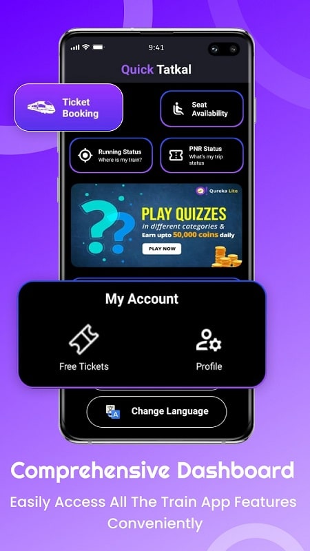Auto Train Ticket Booking Screenshot1