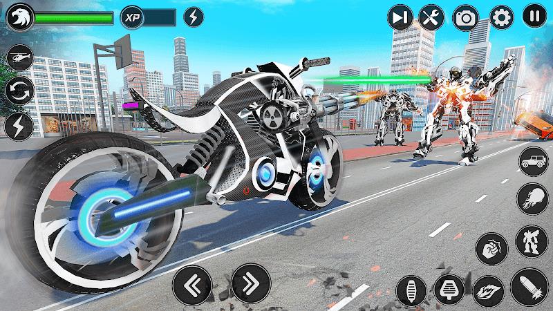 Flying Hawk Robot Car Games Screenshot13