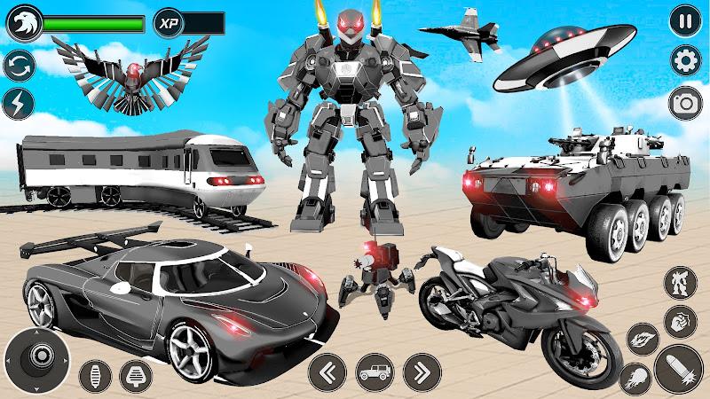 Flying Hawk Robot Car Games Screenshot11