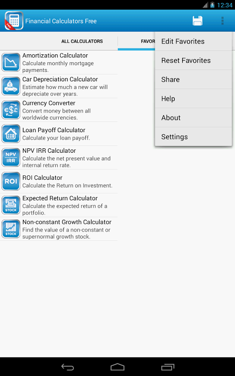 Financial Calculators Screenshot4