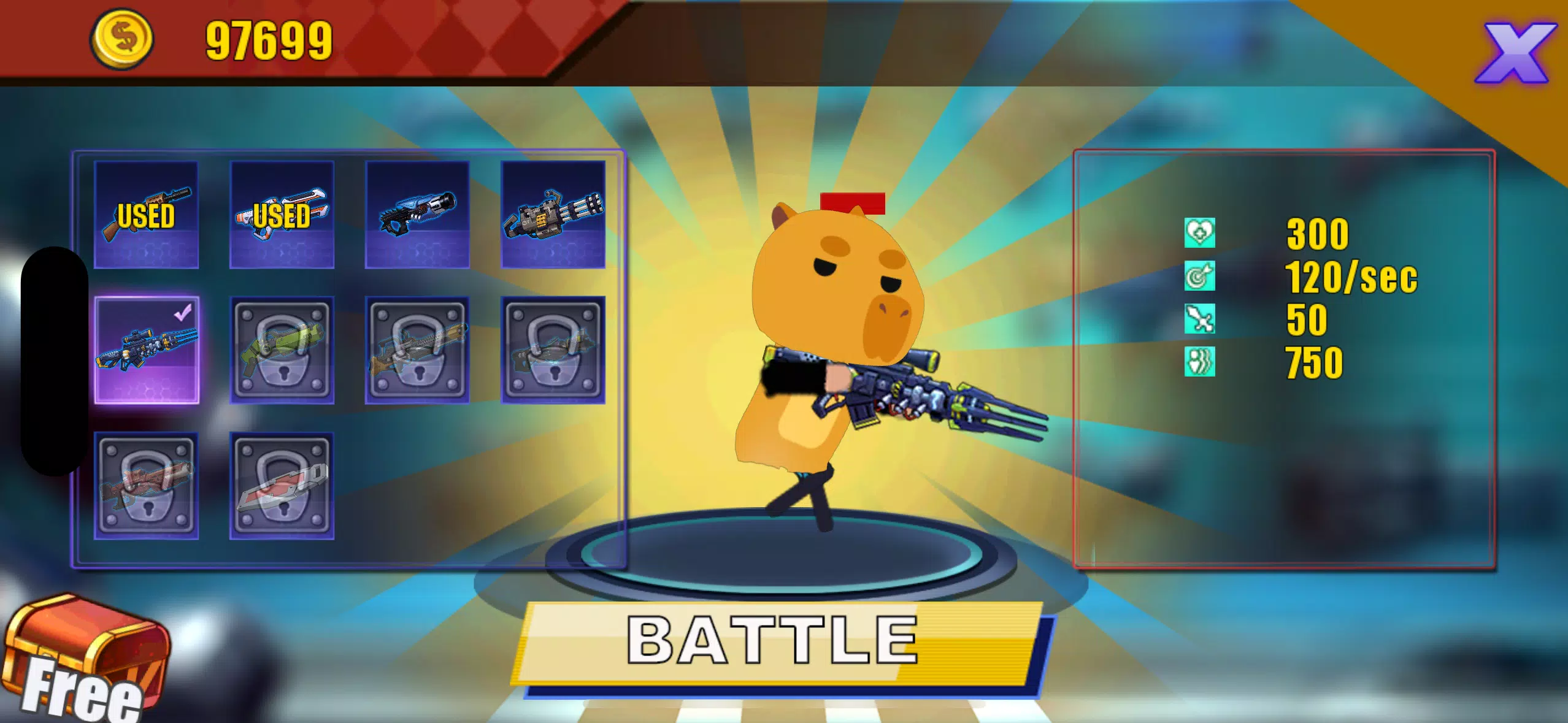 Tiny Capybara Army War Screenshot8