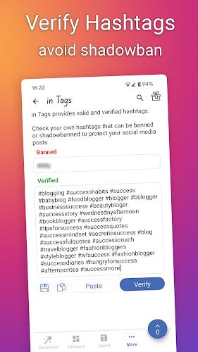 in Tags - AI Hashtag generator Screenshot11
