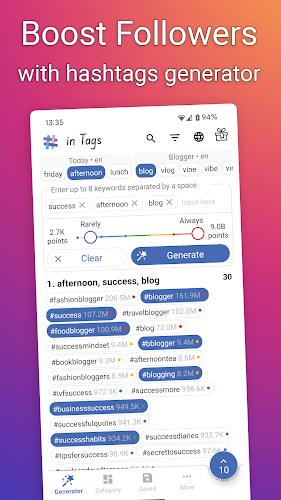 in Tags - AI Hashtag generator Screenshot16