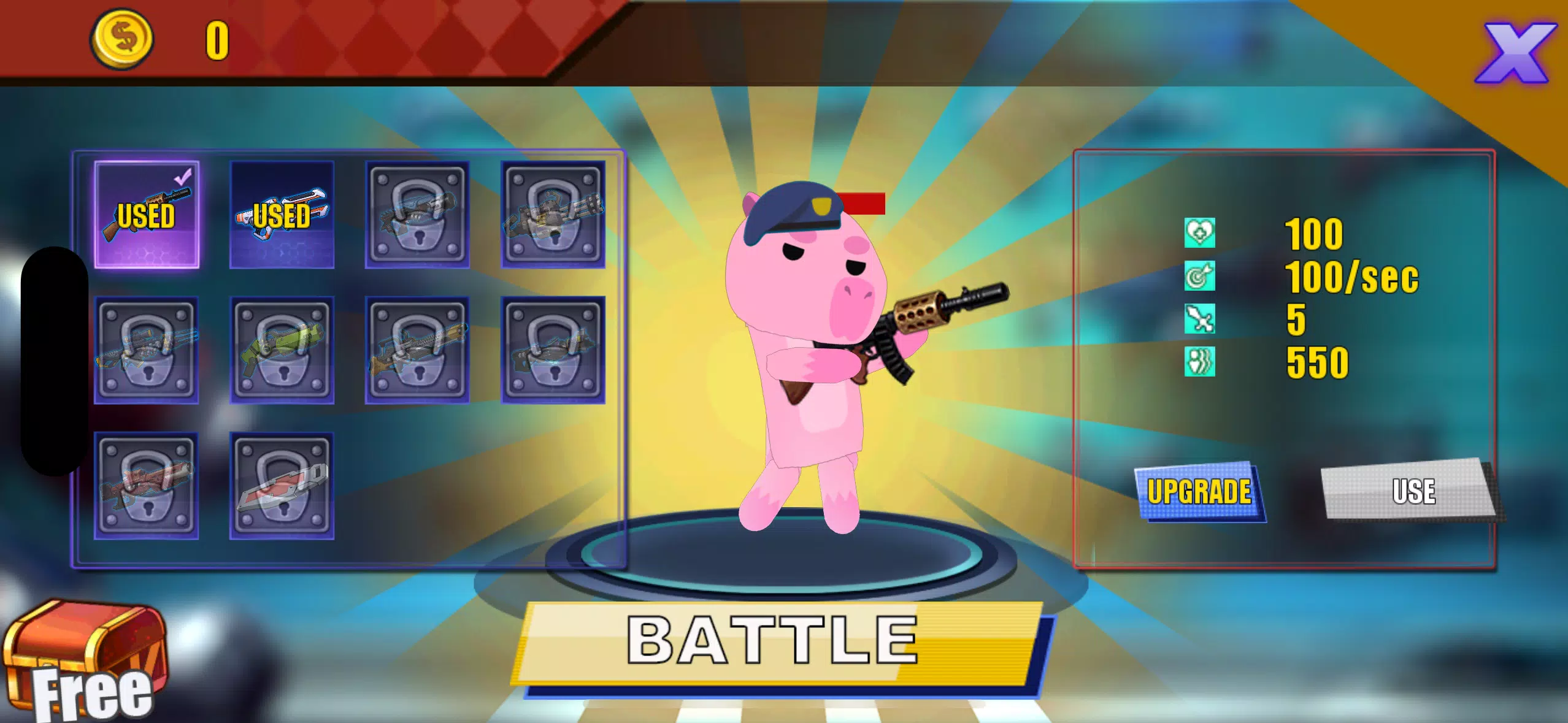 Tiny Capybara Army War Screenshot1