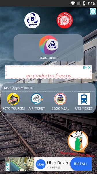 IRCTC Rail Connect Screenshot1