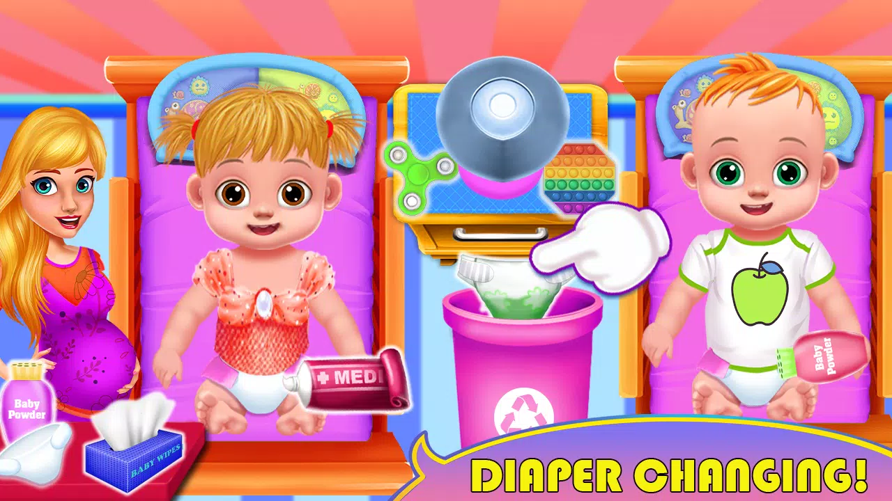 Mom Birth Twin Babyshower Game Screenshot3