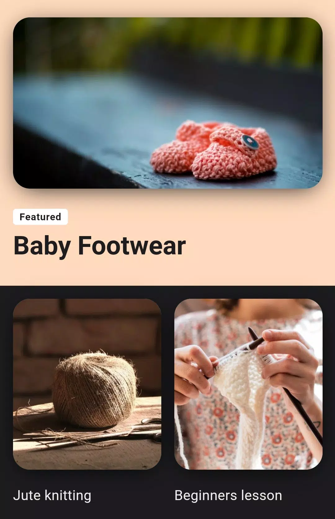 Learn Knitting and Crocheting Screenshot1