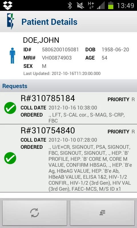 Lancet Labs Mobile Screenshot2