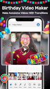 Happy birthday video maker Screenshot1