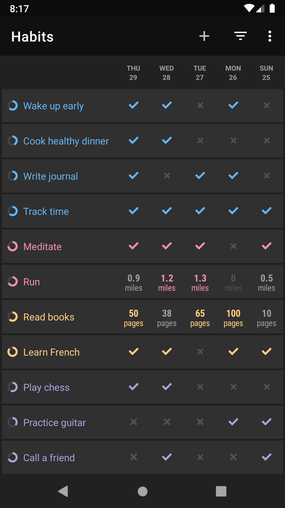 Loop Habit Tracker Screenshot4