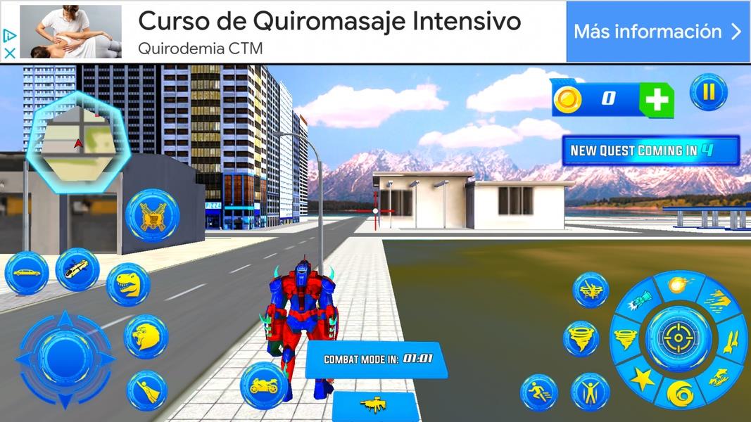 Limo Car Dino Robot Car Game Screenshot3