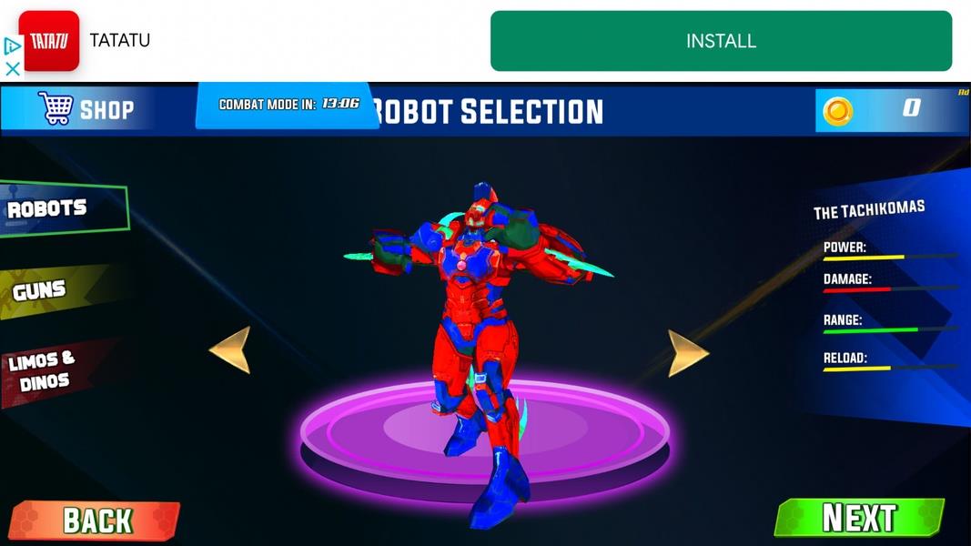 Limo Car Dino Robot Car Game Screenshot1