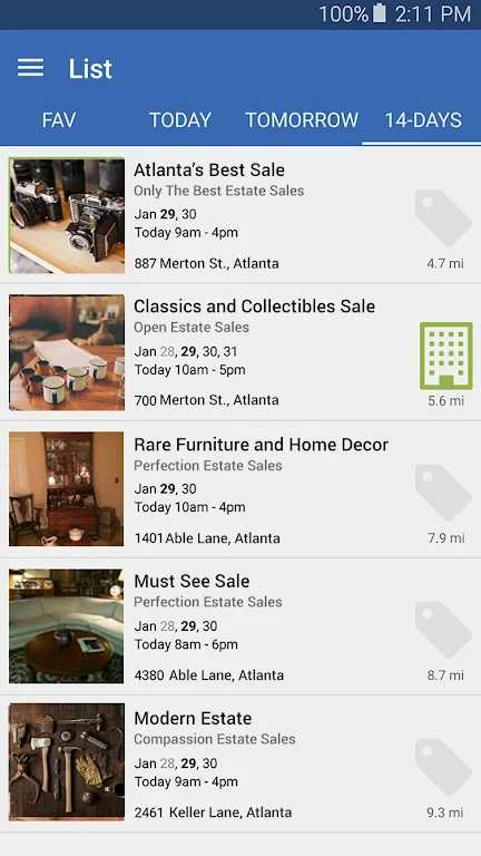 Estate Sales Screenshot4