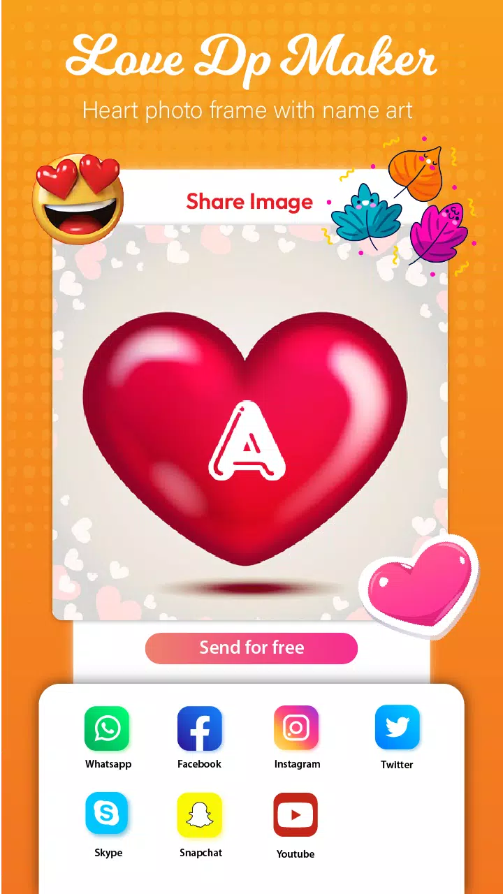 Love Name Letter Art DP maker Screenshot2