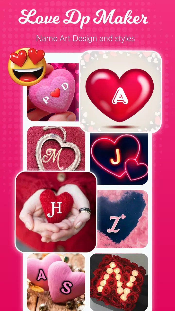 Love Name Letter Art DP maker Screenshot8