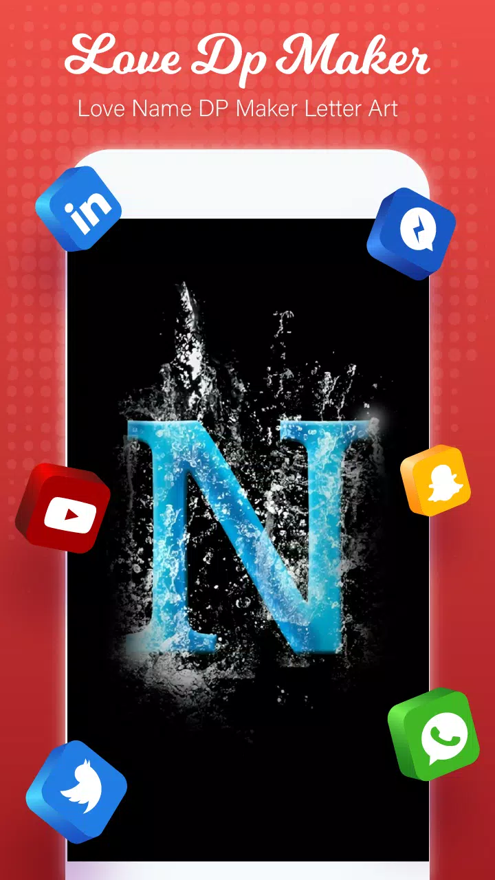 Love Name Letter Art DP maker Screenshot6