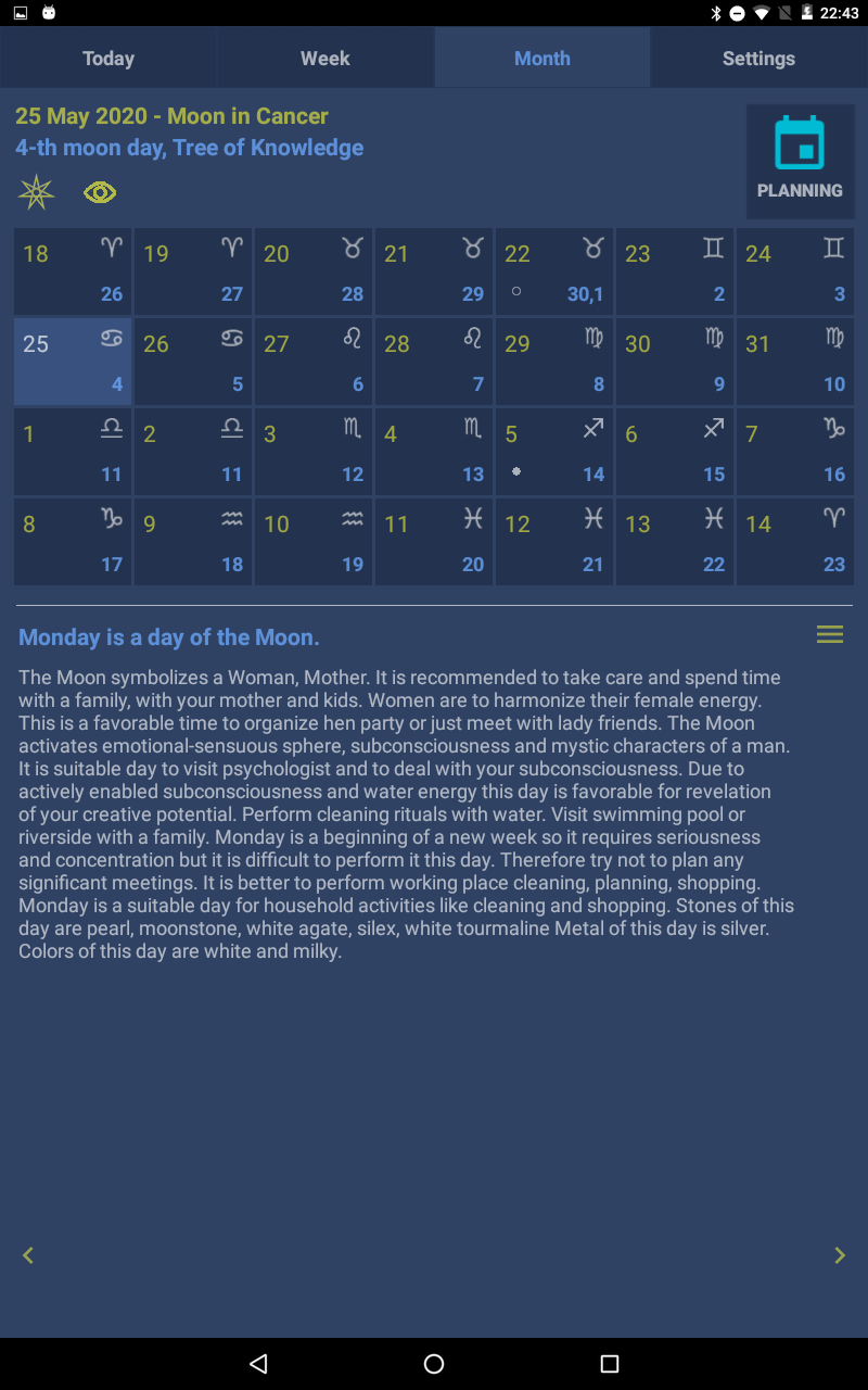 Lunar calendar Dara-Lite Screenshot8