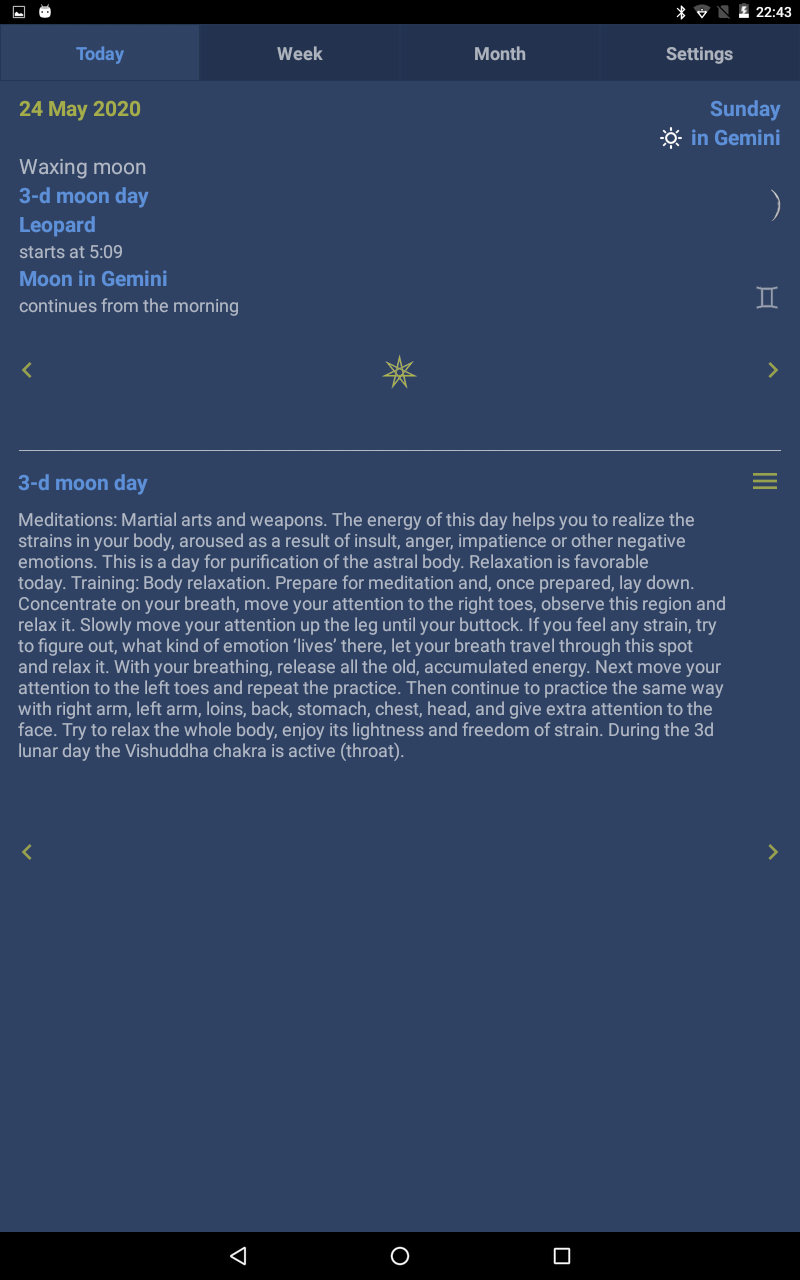 Lunar calendar Dara-Lite Screenshot6