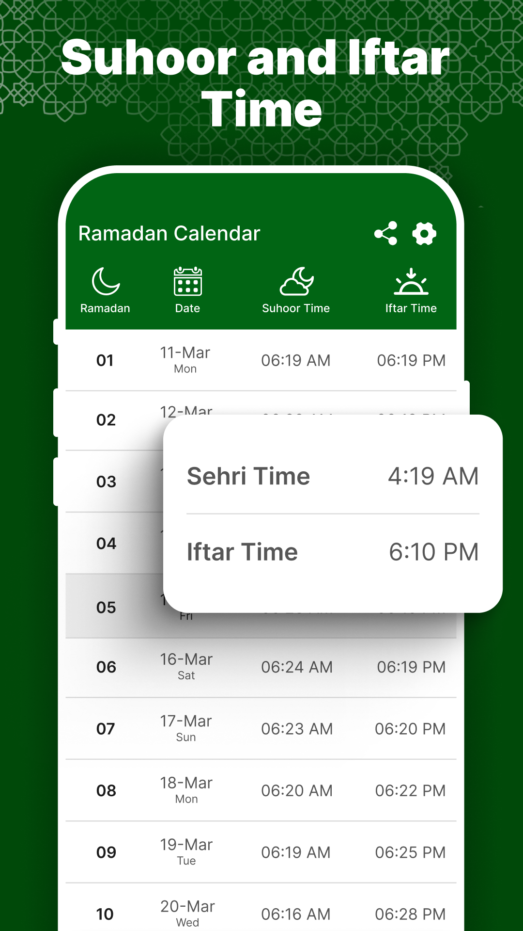 Ramadan Calendar Screenshot2