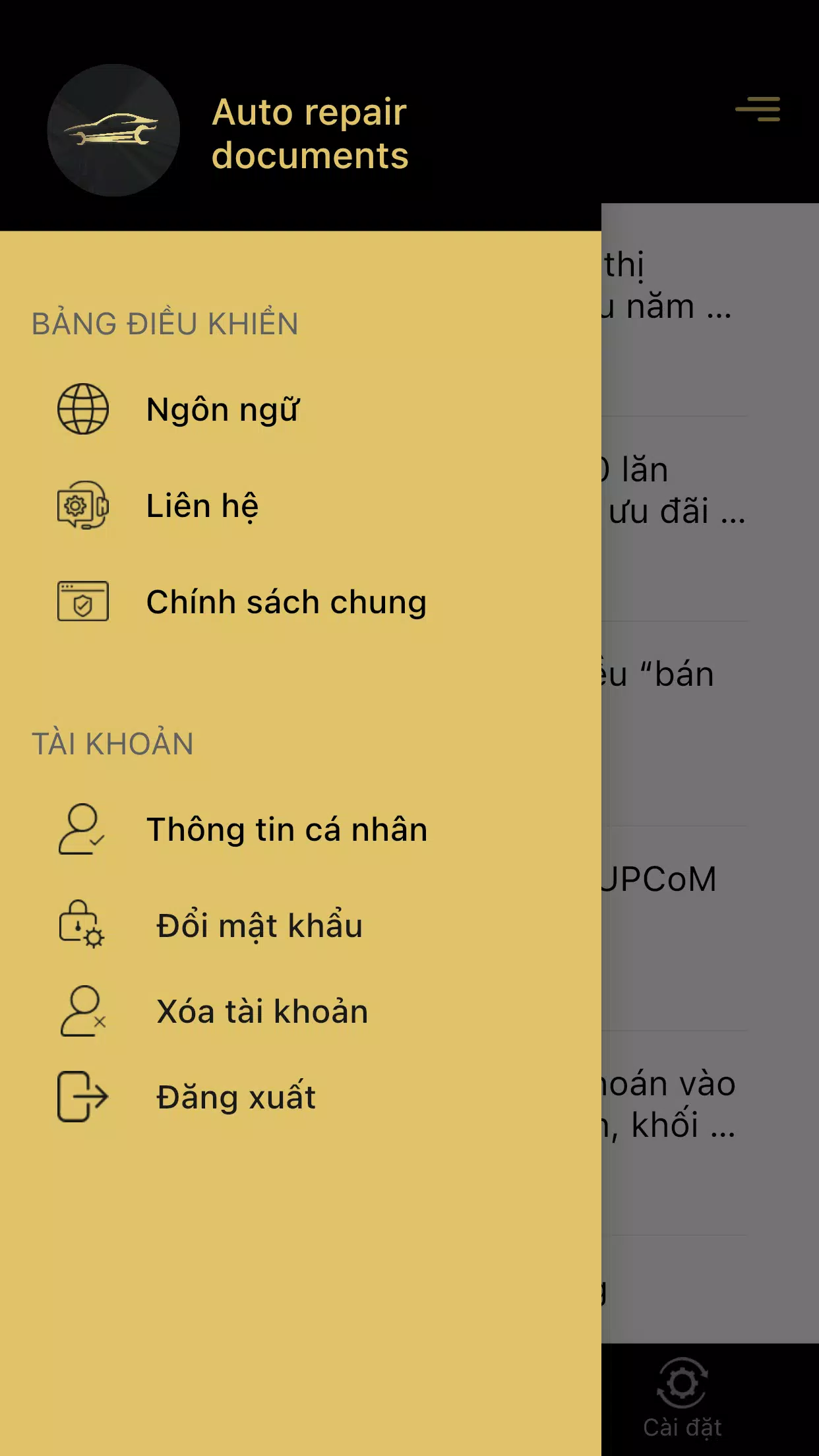 Auto Repair Documents Screenshot6