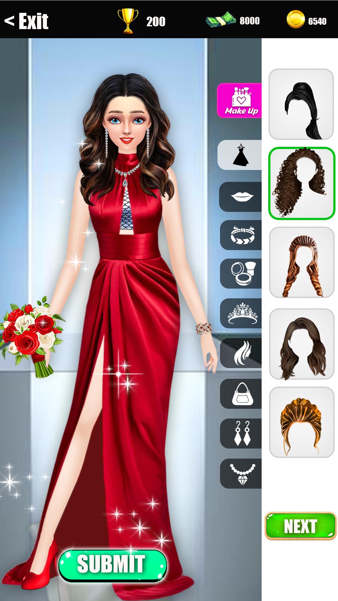 Model Fashion Makeover Dressup Screenshot4