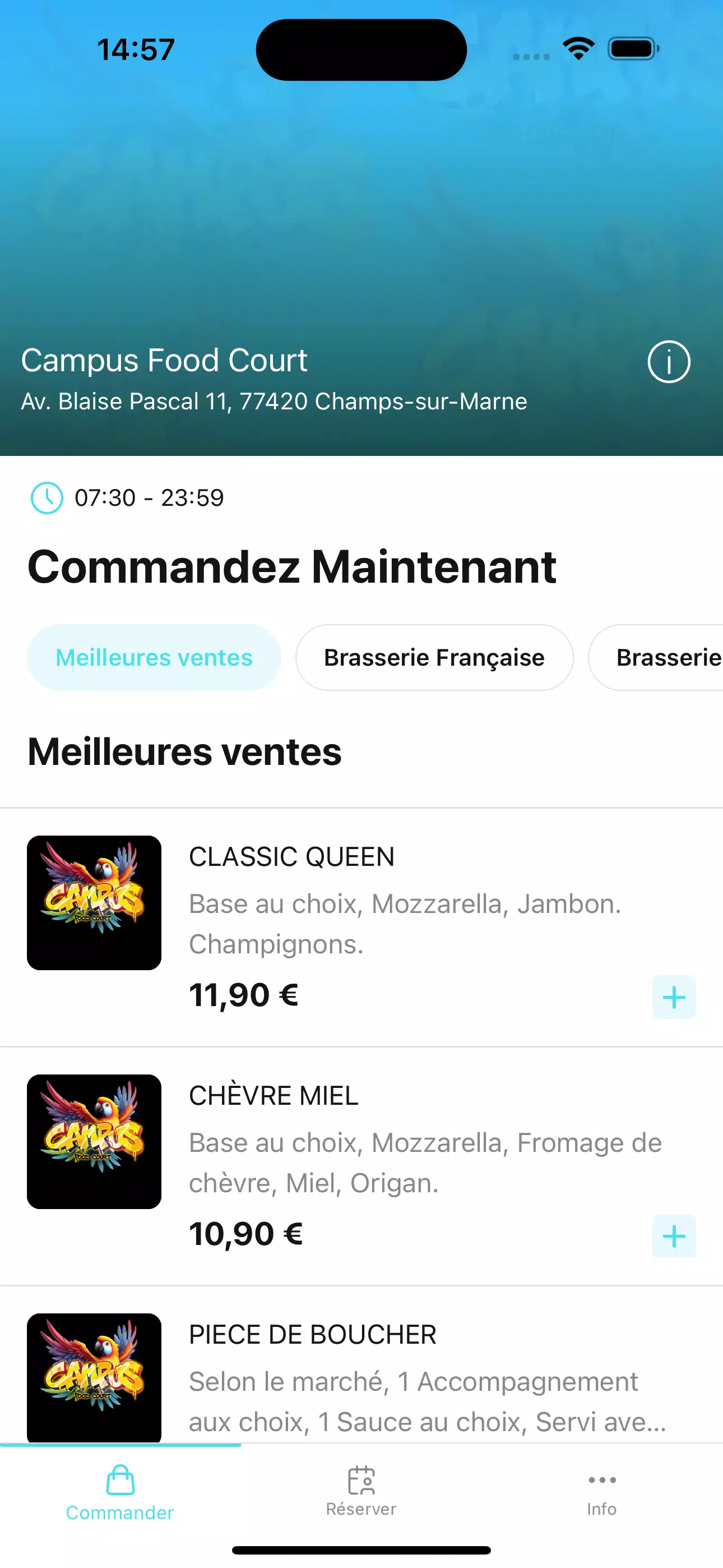 Campus Food Court Screenshot1