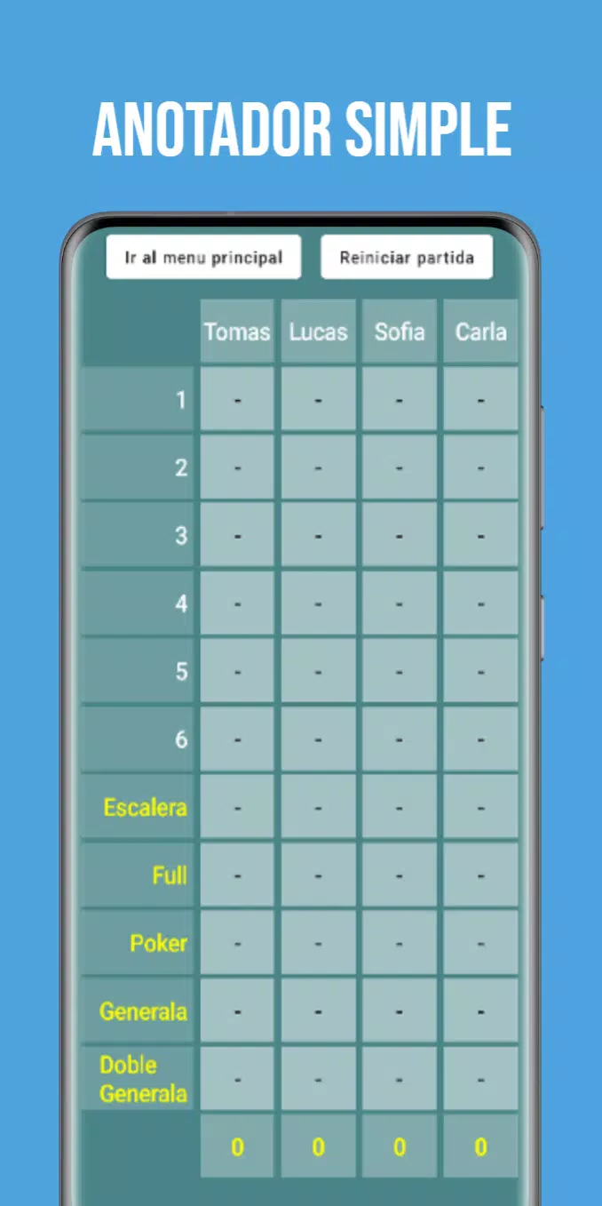 Anotador Generala Screenshot3