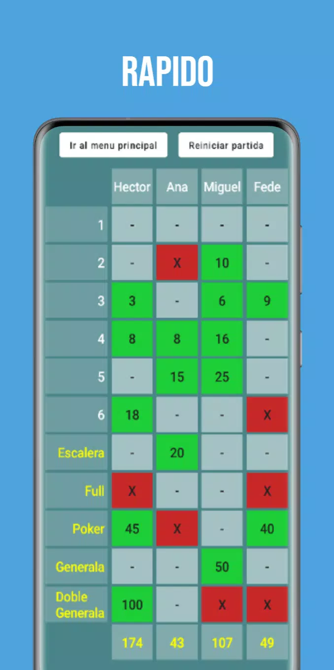 Anotador Generala Screenshot4