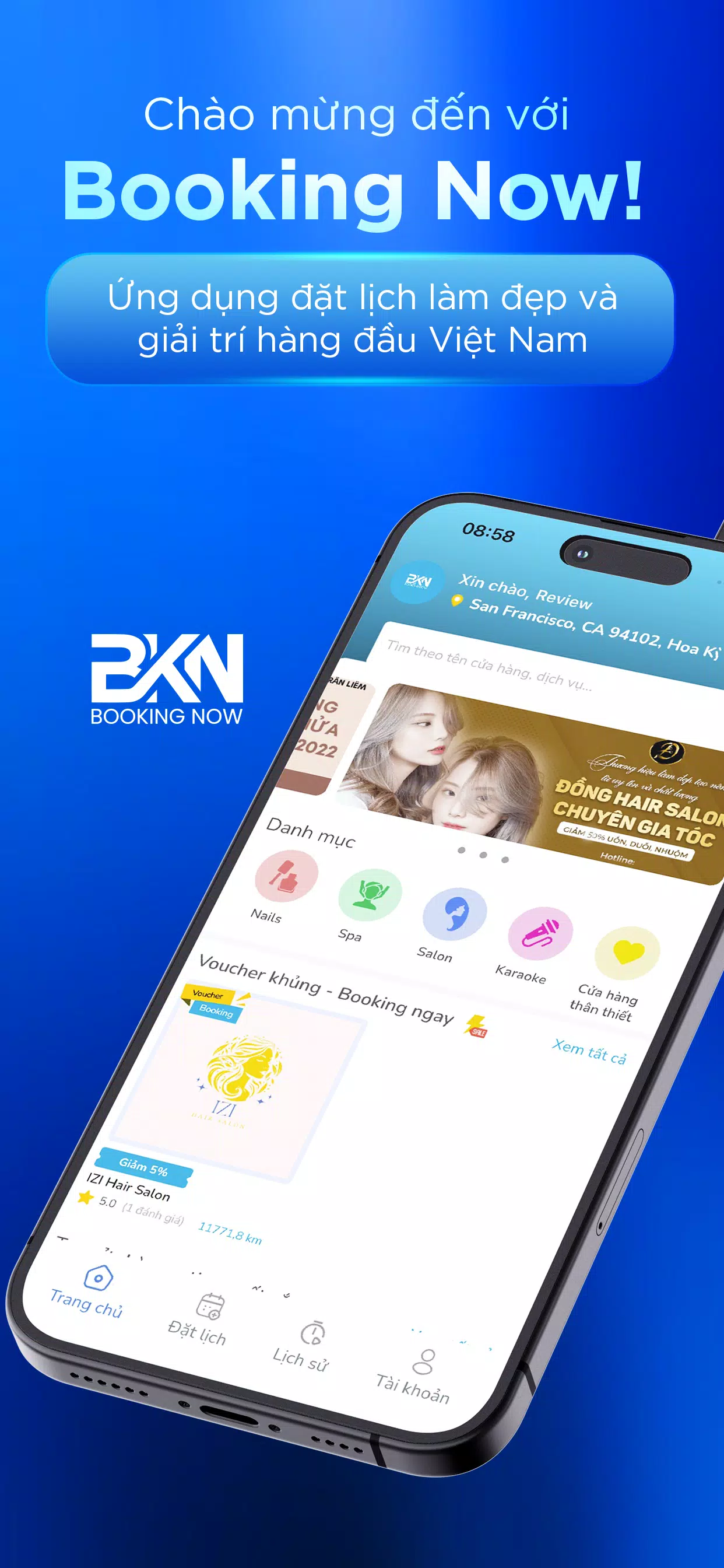 Booking Now Screenshot1