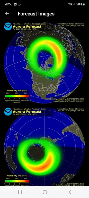 My Aurora Forecast & Alerts Screenshot1