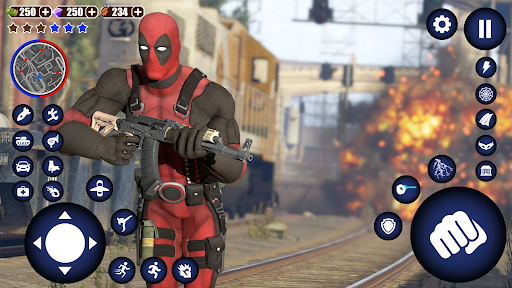 Miami Rope Hero Spider Game Screenshot1