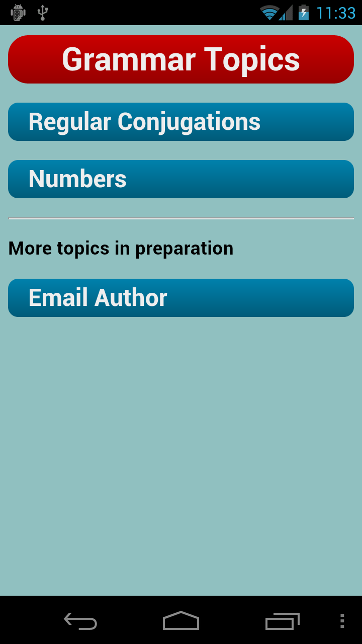 Portuguese Verbs Screenshot6