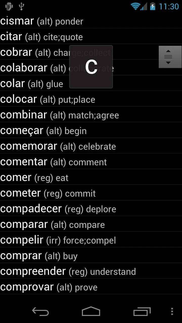 Portuguese Verbs Screenshot1