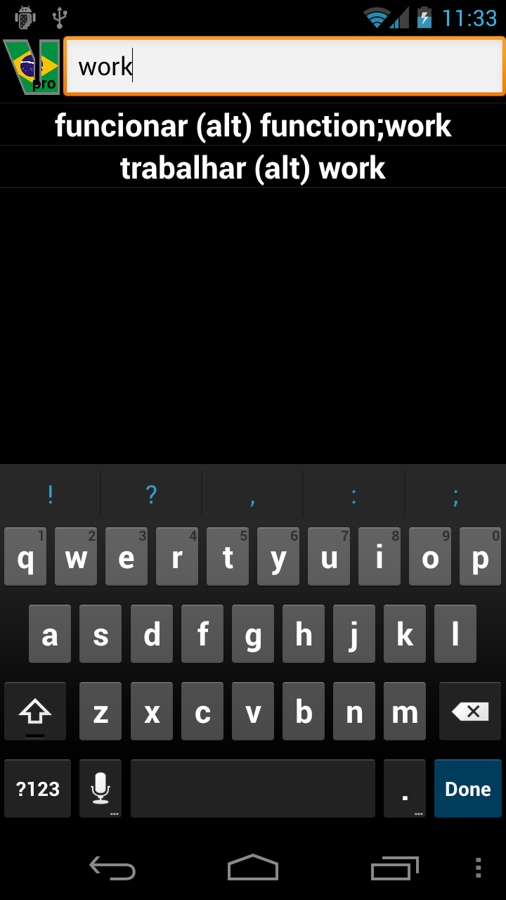 Portuguese Verbs Screenshot5