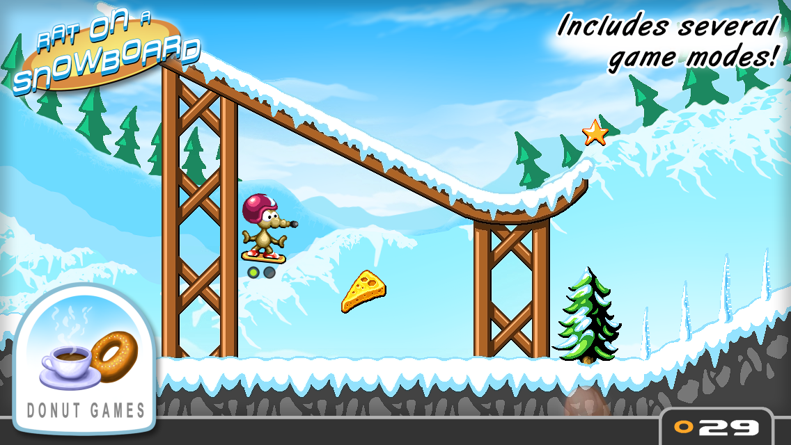 Rat On A Snowboard Screenshot1
