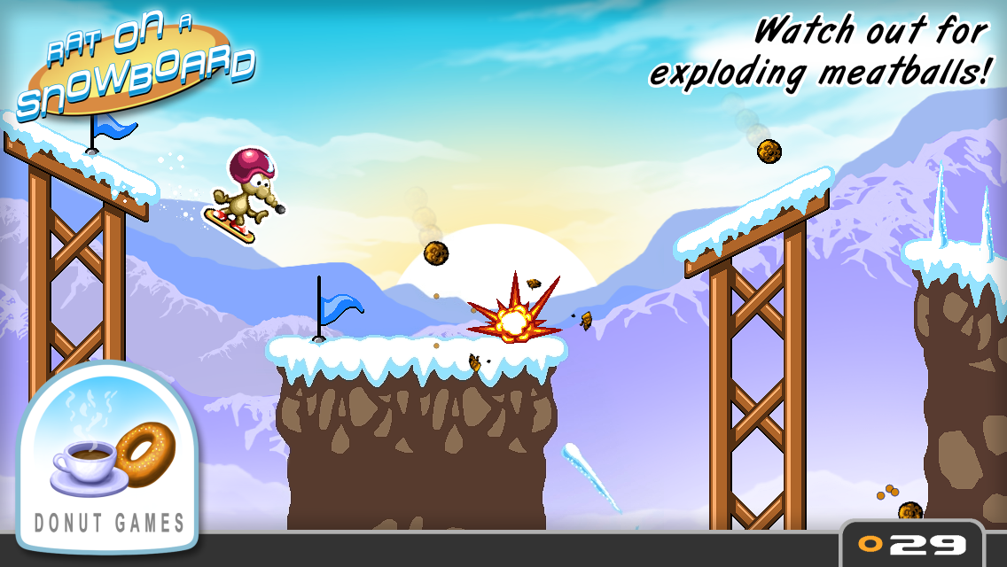 Rat On A Snowboard Screenshot2