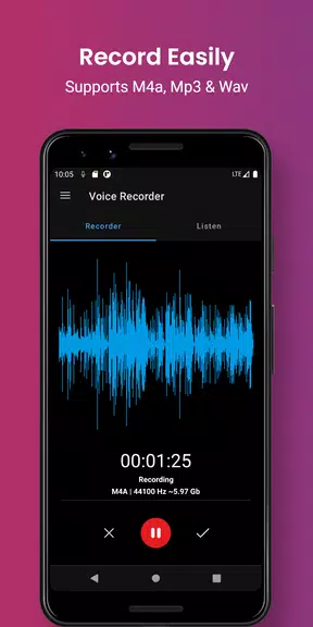Smart voice recorder - editor Screenshot1