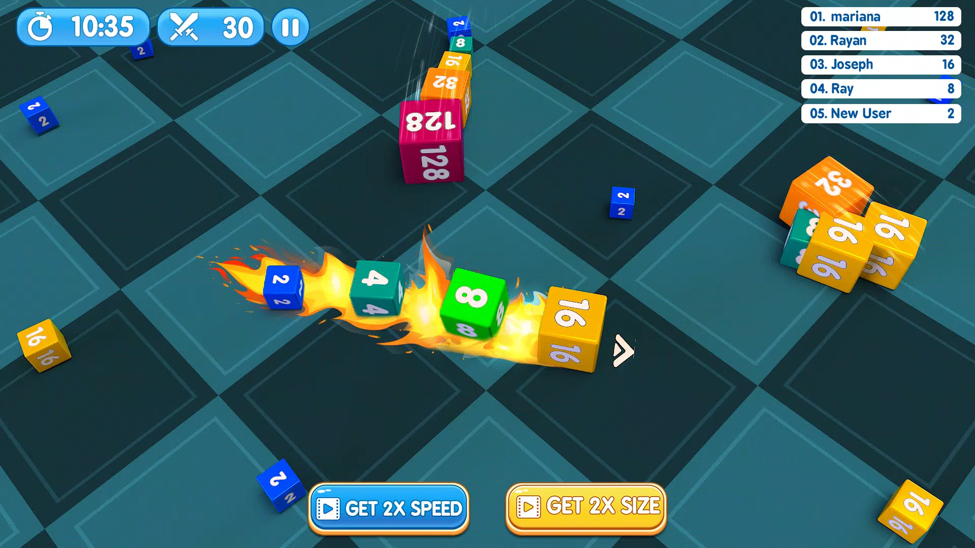 Worms Snake Clash 3D Game Screenshot8