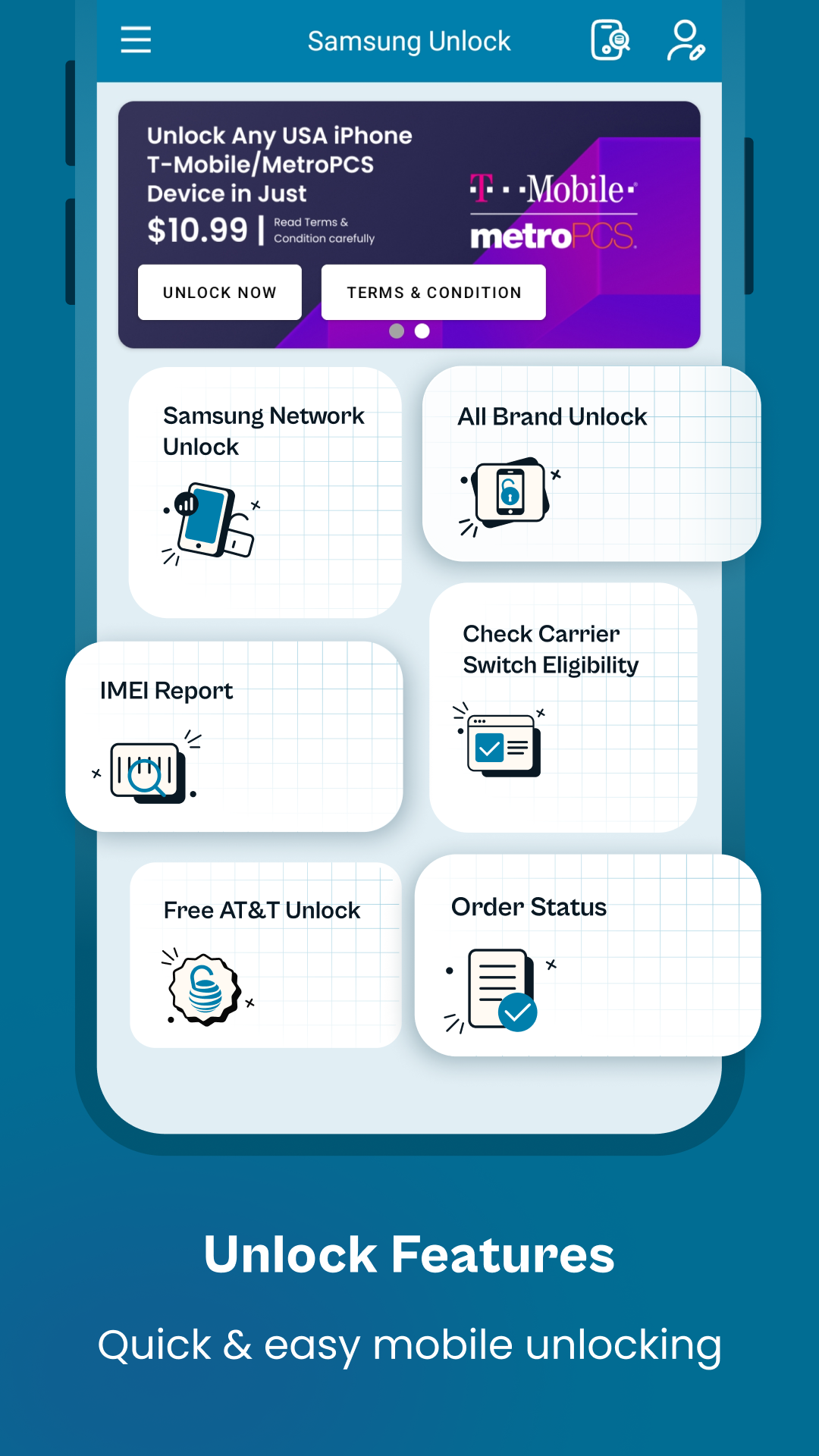 ATT Network Unlock Samsung App Screenshot2