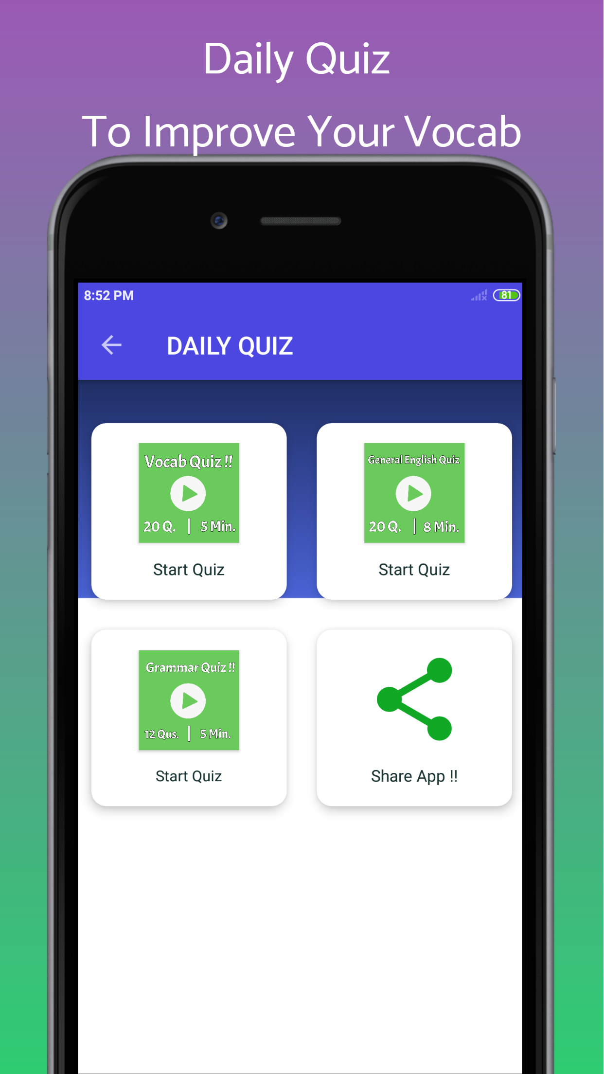 ENGLISH VOCAB QUIZ Screenshot2