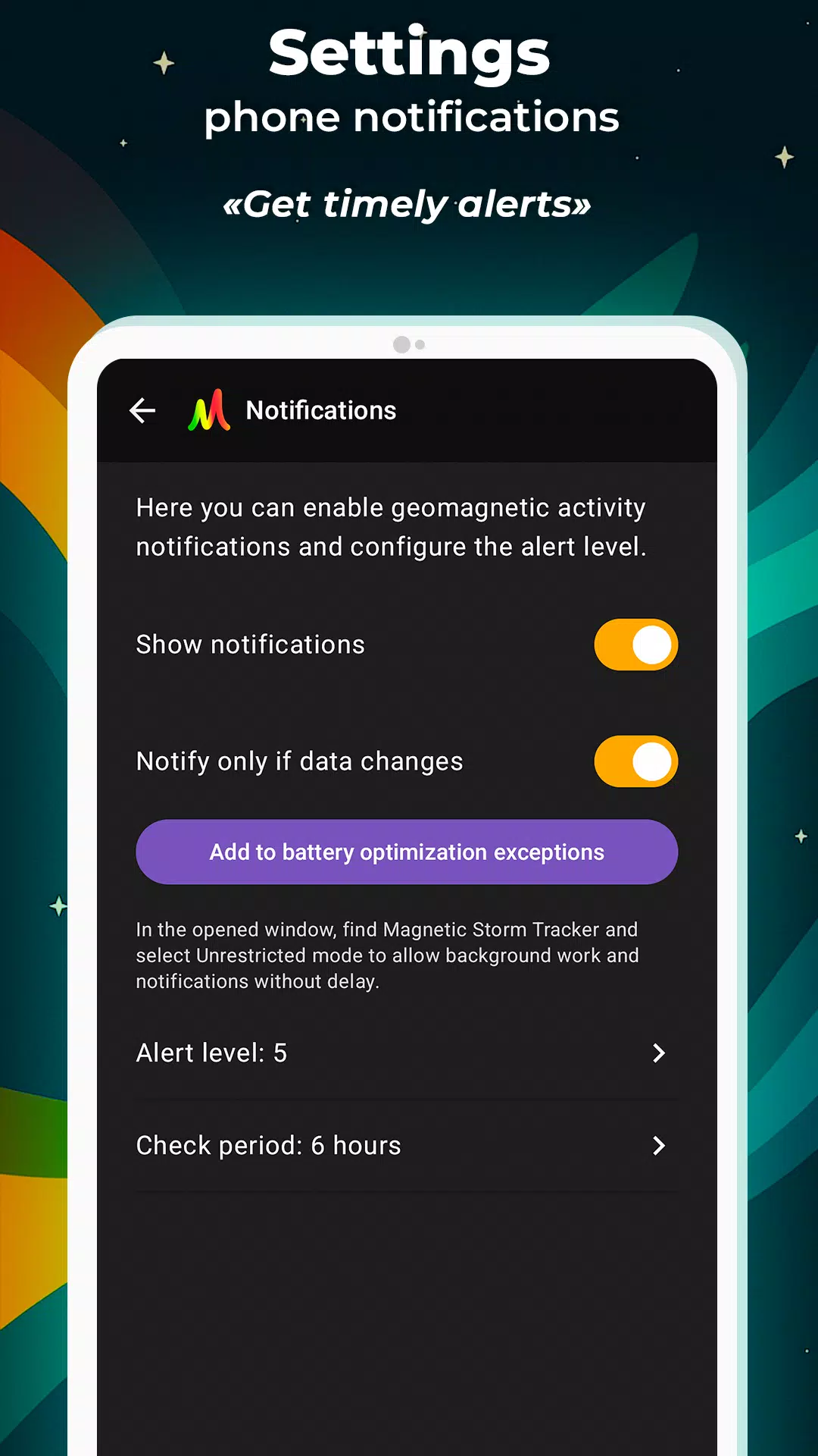 Magnetic Storm Tracker Screenshot8
