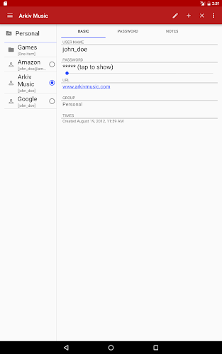 PasswdSafe Screenshot9