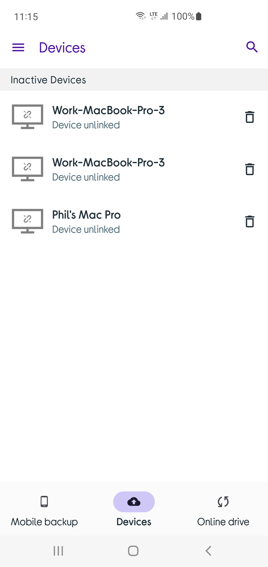 Currys Cloud Backup Screenshot3