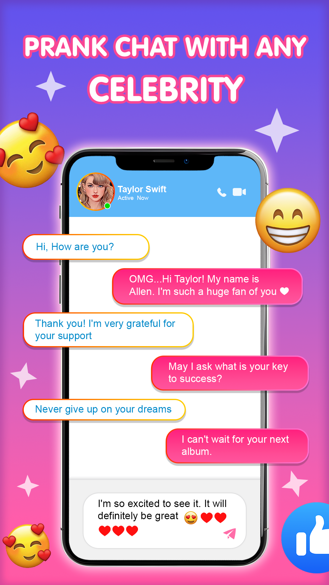 Celebs Prank Call & Chat Screenshot5