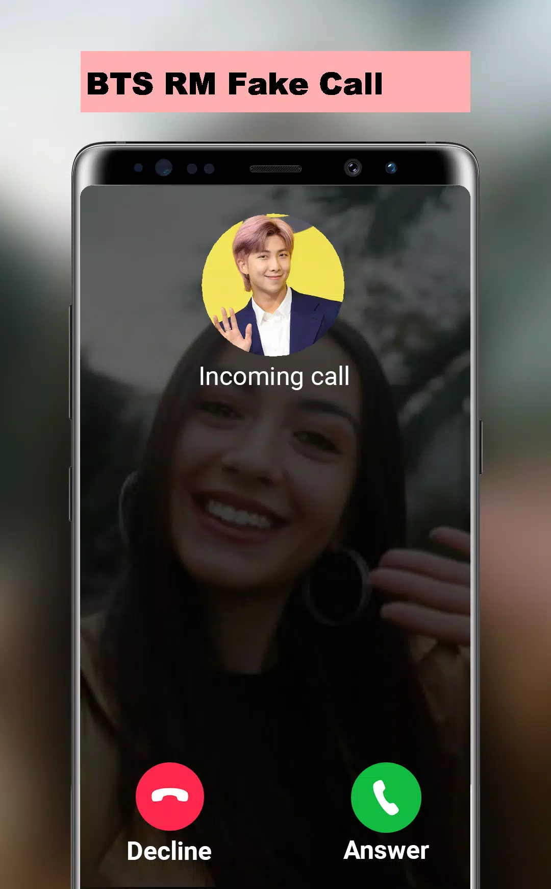 BTS RM Fake Call Screenshot1