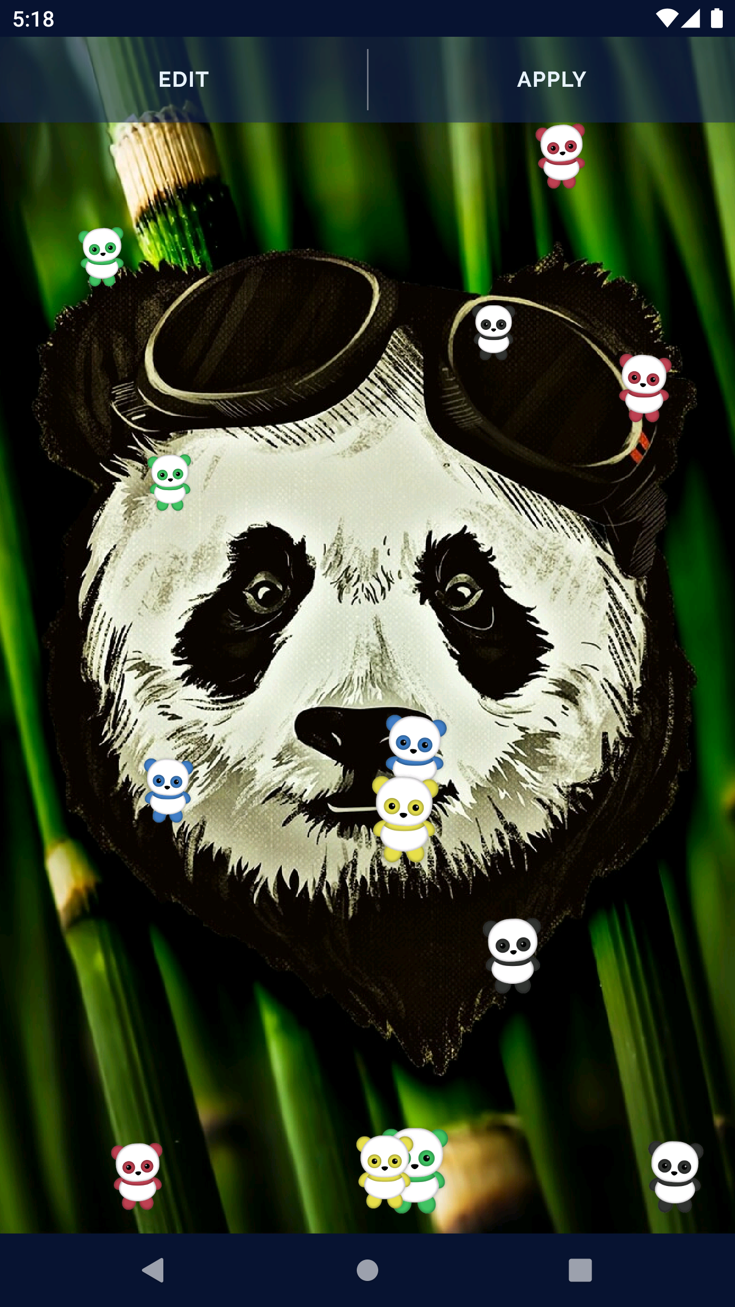 Panda Kawaii Live Wallpaper Screenshot5