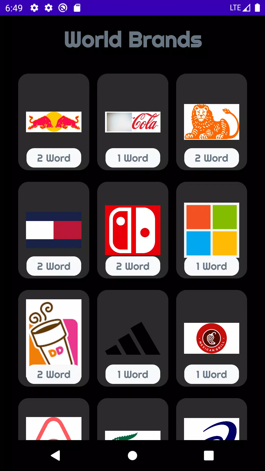 Famous World Brand Logo Quiz Screenshot5