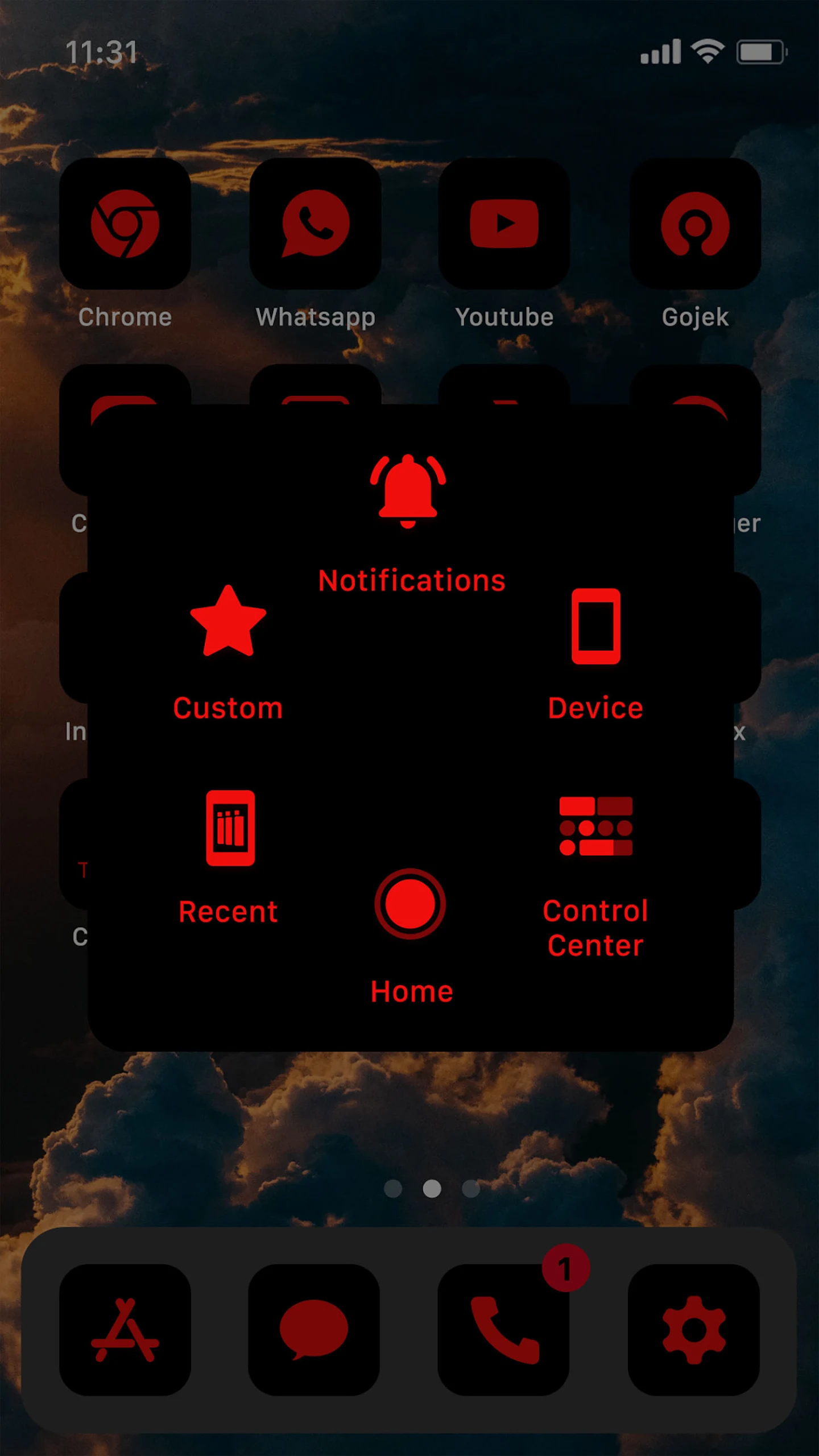 Wow Red Black Theme, Icon Pack Screenshot7